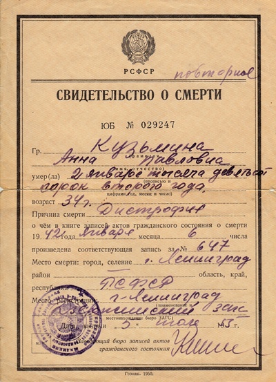 Где получить медицинское свидетельство о смерти?